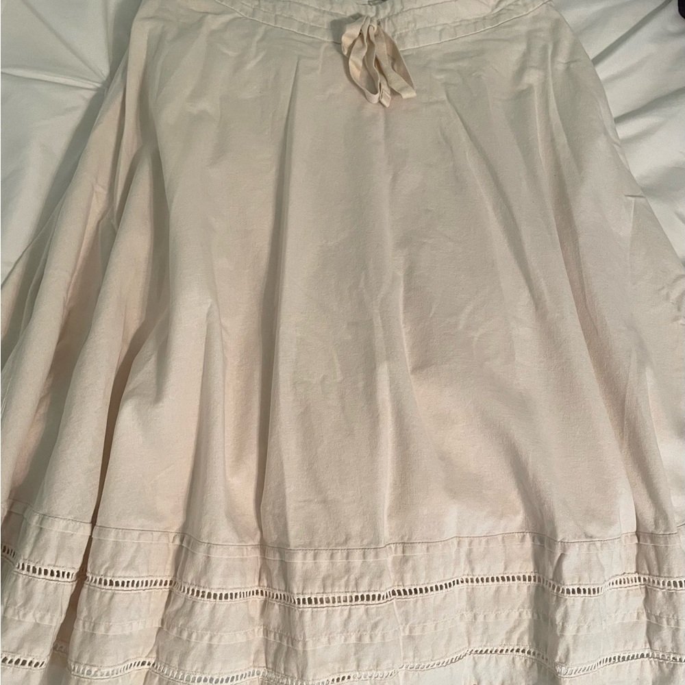 Banana Republic off white cotton skirt size 0